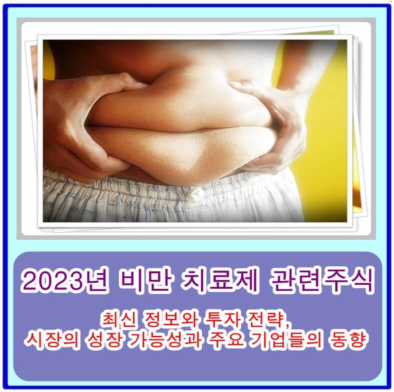  2023년 비만 치료제 관련주식의 최신 정보와 투자 전략, 시장의 성장 가능성과 주요 기업들의 동향