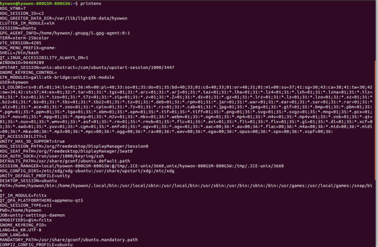  4 Environment variables
