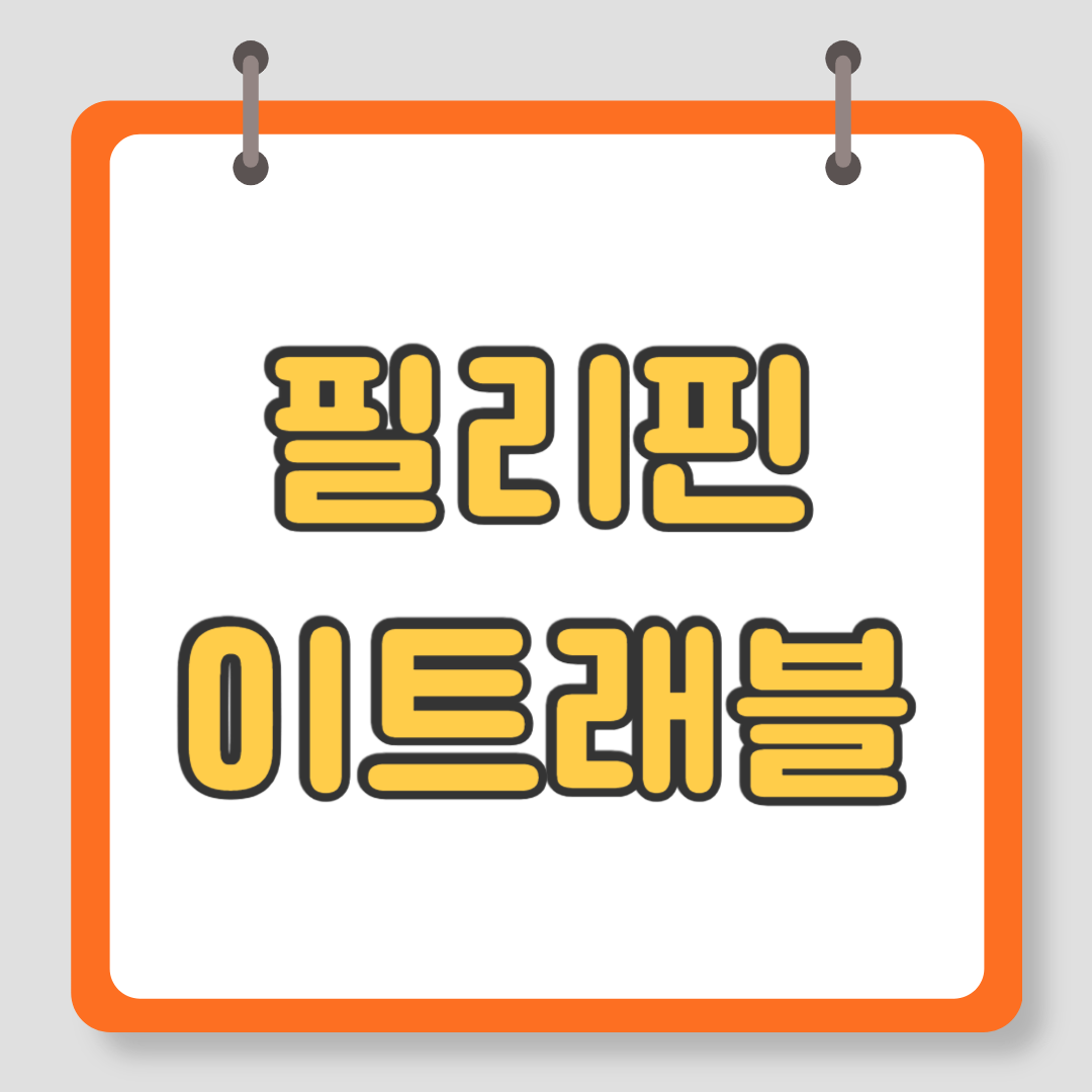 필리핀 이트래블 작성방법