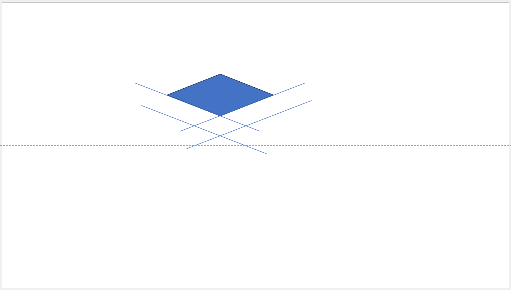 3단 피라미드형 입체 도형 만드는 방법 _가이드선