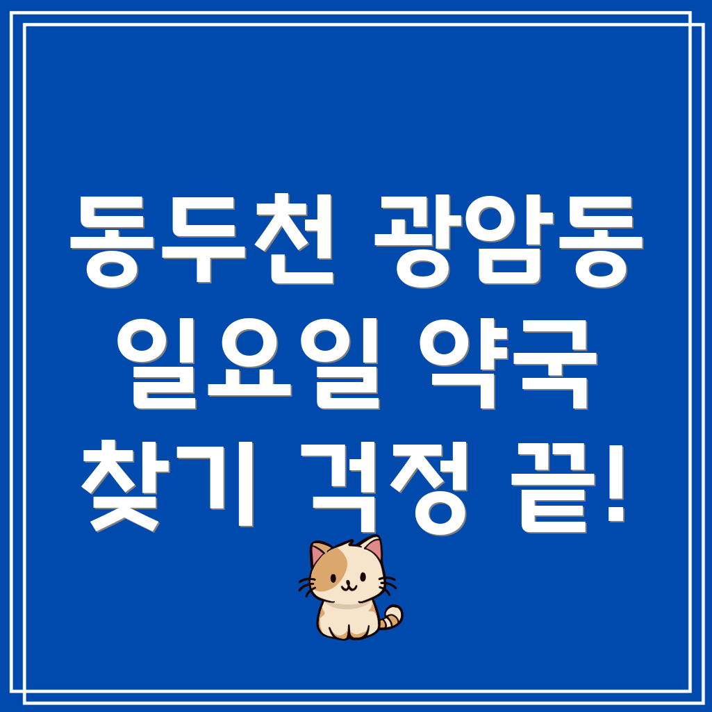 동두천시 광암동 일요일 약국