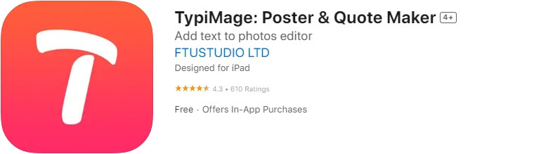 TypiMage: Poster & Quote Maker
