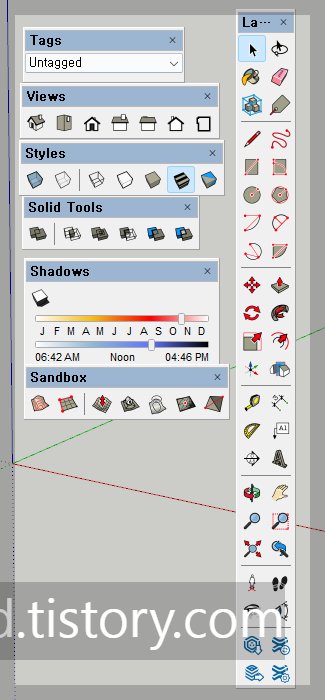 스케치업 필수 기본 도구