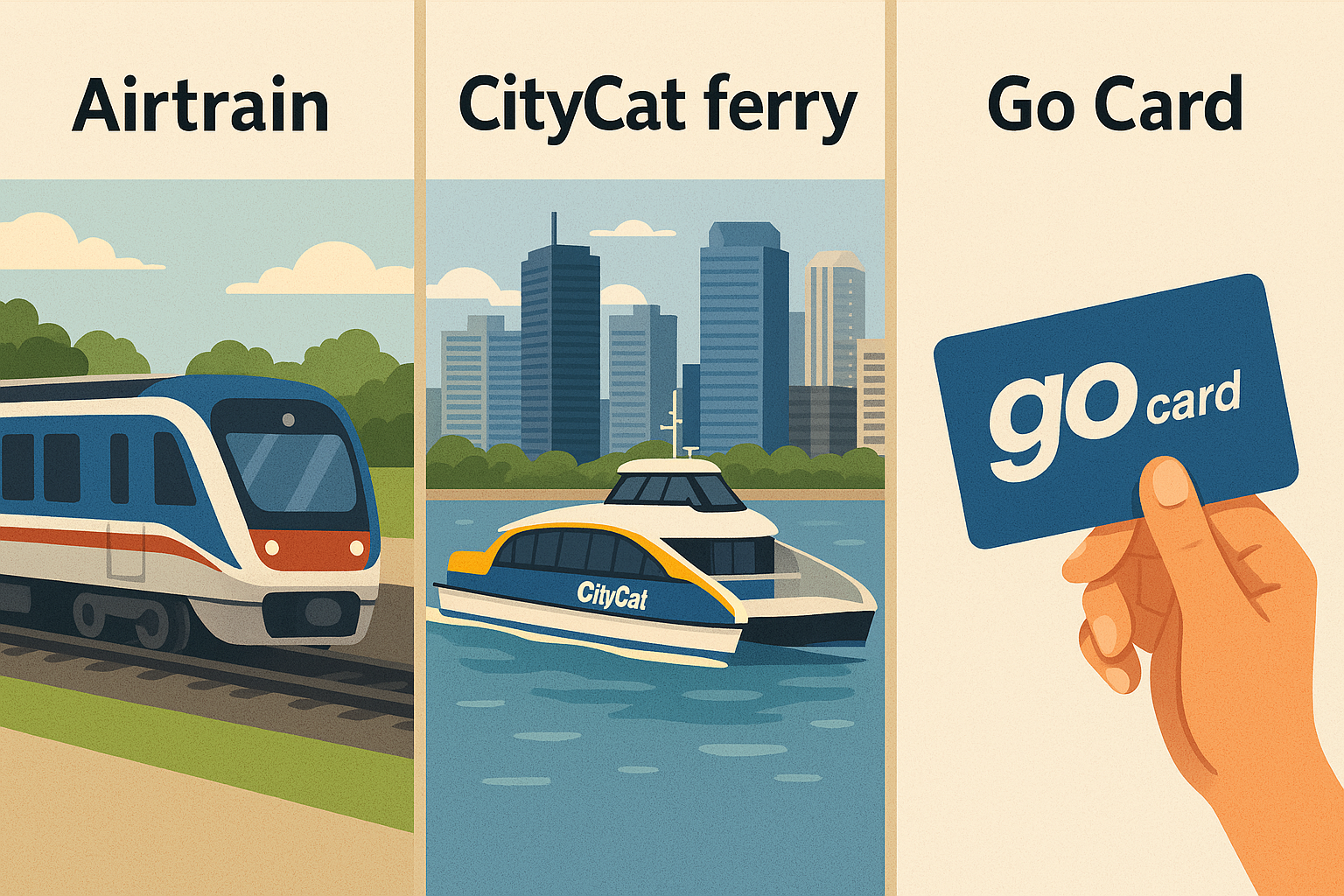 Airtrain, 시티캣 페리, Go Card 실물