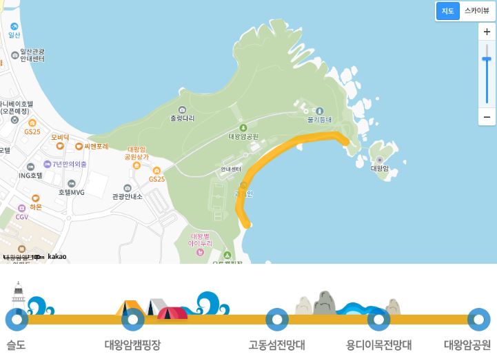 울산 대왕암 공원 출렁다리 둘레길 주변명소 주차 안내