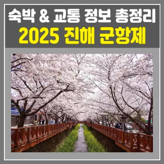 2025 진해 군항제 숙박 &amp; 교통 정보 총정리