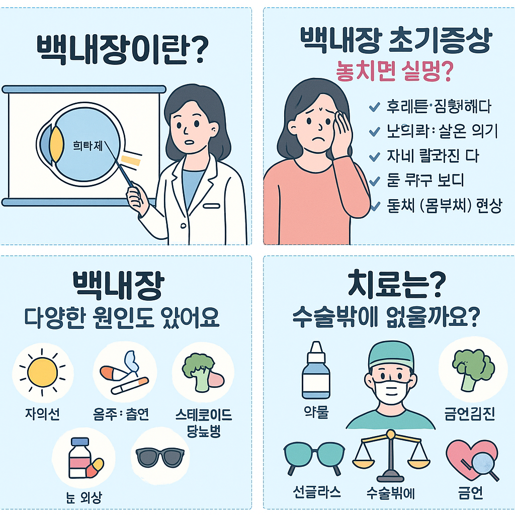 백내장 초기증상, 놓치면 실명? 알아두어야 할 경고 신호!