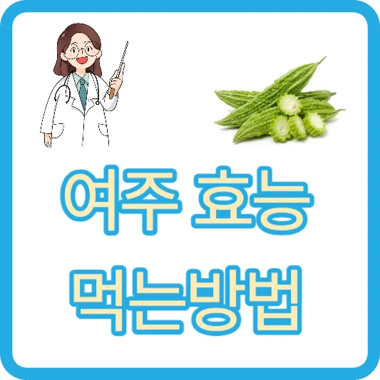 여주 여주즙 여주차 효능 부작용 칼로리 여주 먹는방법