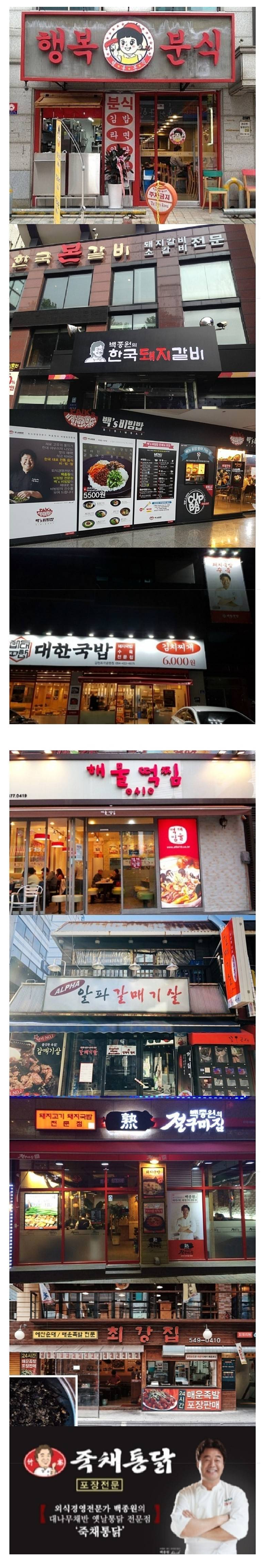  백종원이 실패했던 브랜드들