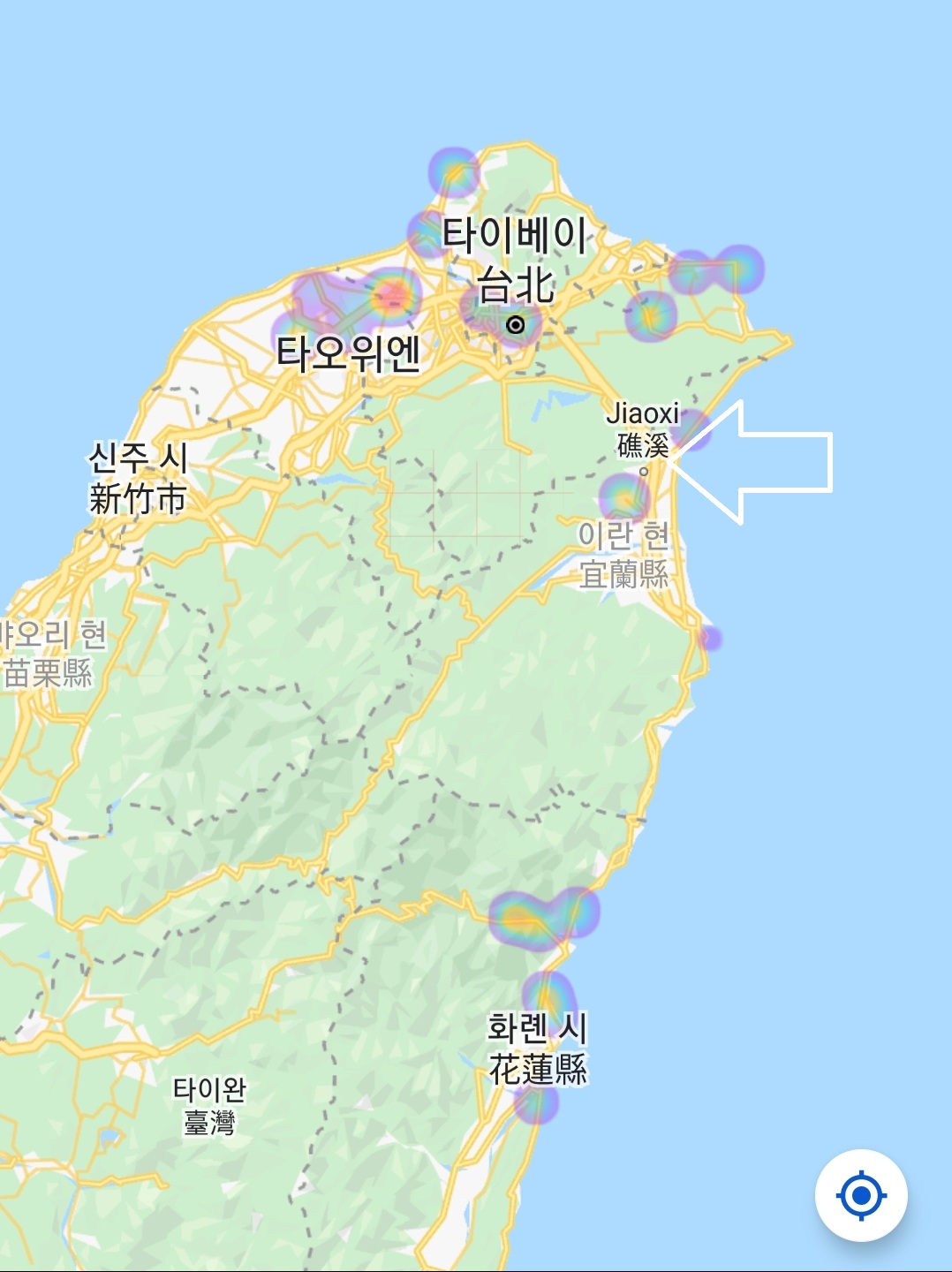 대만이란 위치