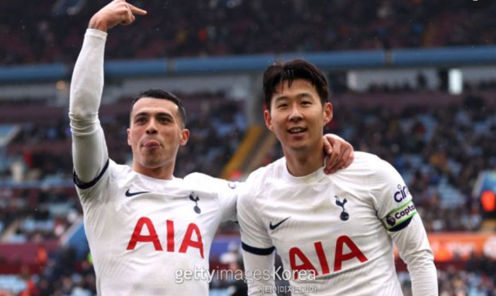  손흥민 골 14호, 2도움 토트넘  4-0 애스턴빌라 완파!