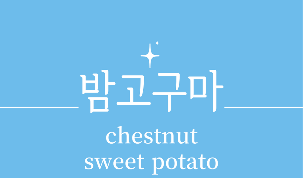 &#39;밤고구마(chestnut sweet potato)&#39;