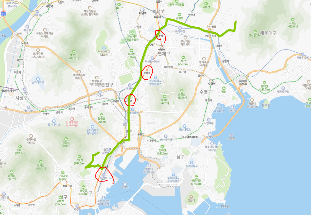  부산 52번버스 노선, 시간표 정보 :: 반여동, 교대, 서면역, 수정동