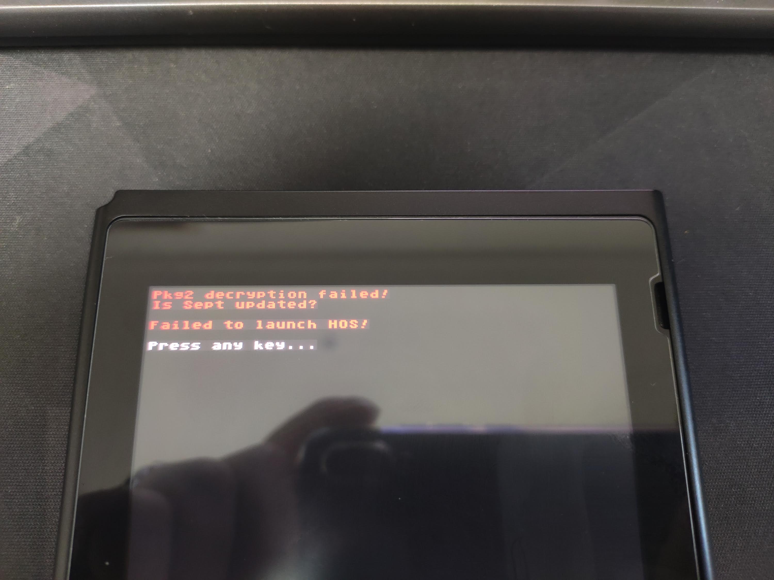 스위치의 흔한 오류 Failed to launch HOS! 해결방법