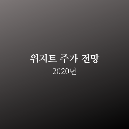  위지트 주가 2020년 전망