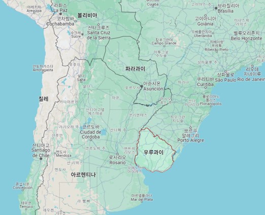 우루과이 구글 지도