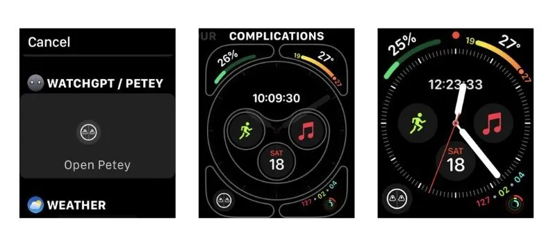 Apple Watch Petey-AI 컴플리케이션 2 추가