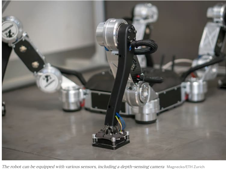 네 발 달린 벽 오르는 '마그네코 로봇' VIDEO: Wall-climbing Magnecko robot is like a cross between a gecko and a spider