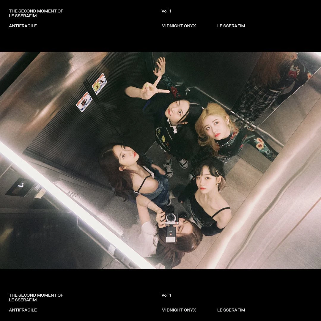 LE SSERAFIM 2nd Mini Album &amp;#39;ANTIFRAGILE&amp;#39; CONCEPT PHOTO - MIDNIGHT ONYX