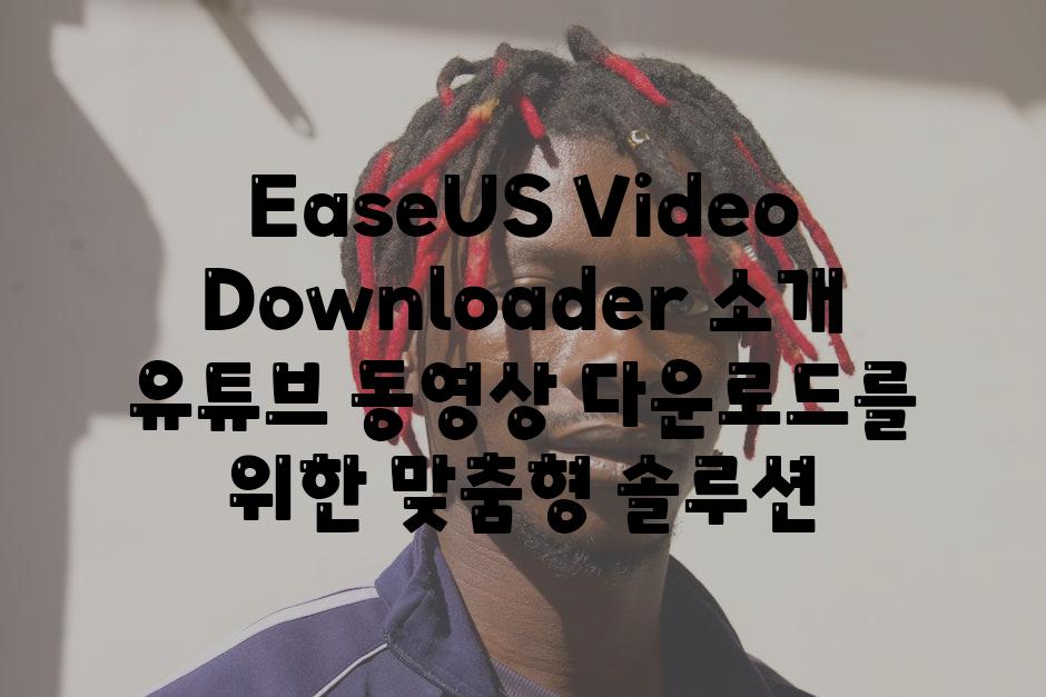 EaseUS Video Downloader 소개 유튜브 동영상 다운로드를 위한 맞춤형 솔루션