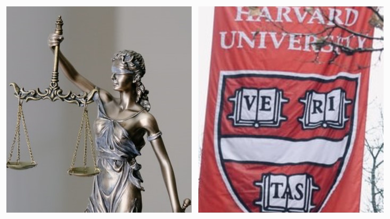 정의의-여신상-하버드-대학교-로고-사진