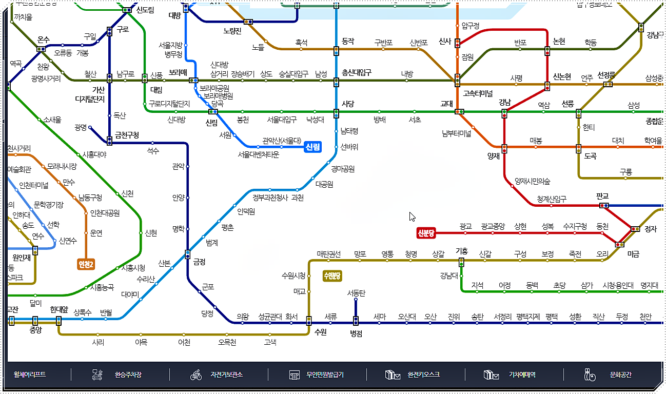 지하철 노선도