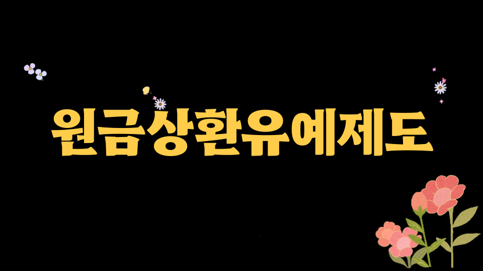  원금상환유예제도