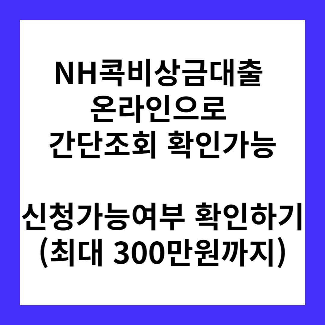 NH콕비상금대출