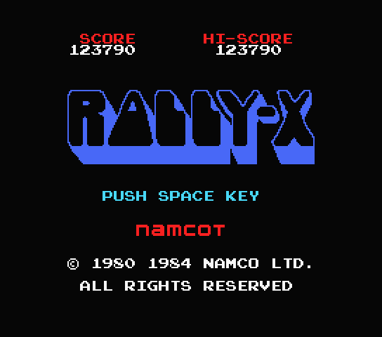  MSX / 재믹스 - 렐리X (Rally-X - ラリーX)