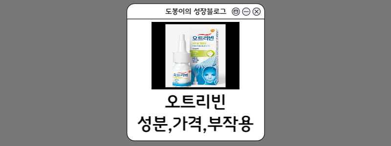  코막힘 해결 오트리빈 : 효능, 용법, 부작용,가격 까지 조사해보자
