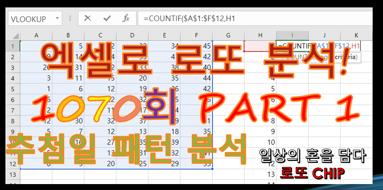  로또 1070회 예상번호 분석 (추첨일패턴)