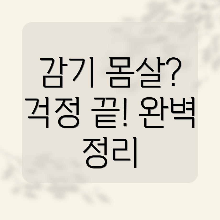 감기 몸살