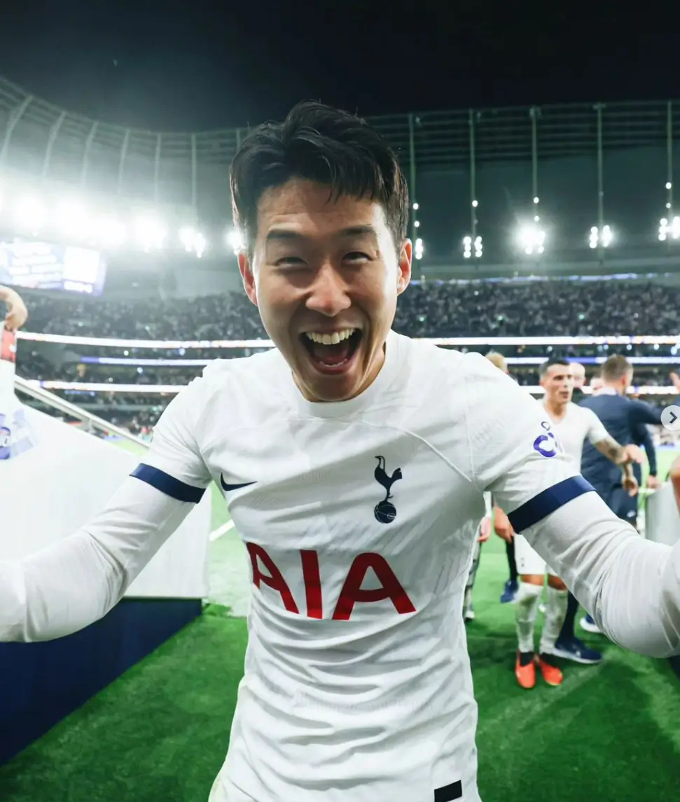 손흥민의 인스타그램 사진