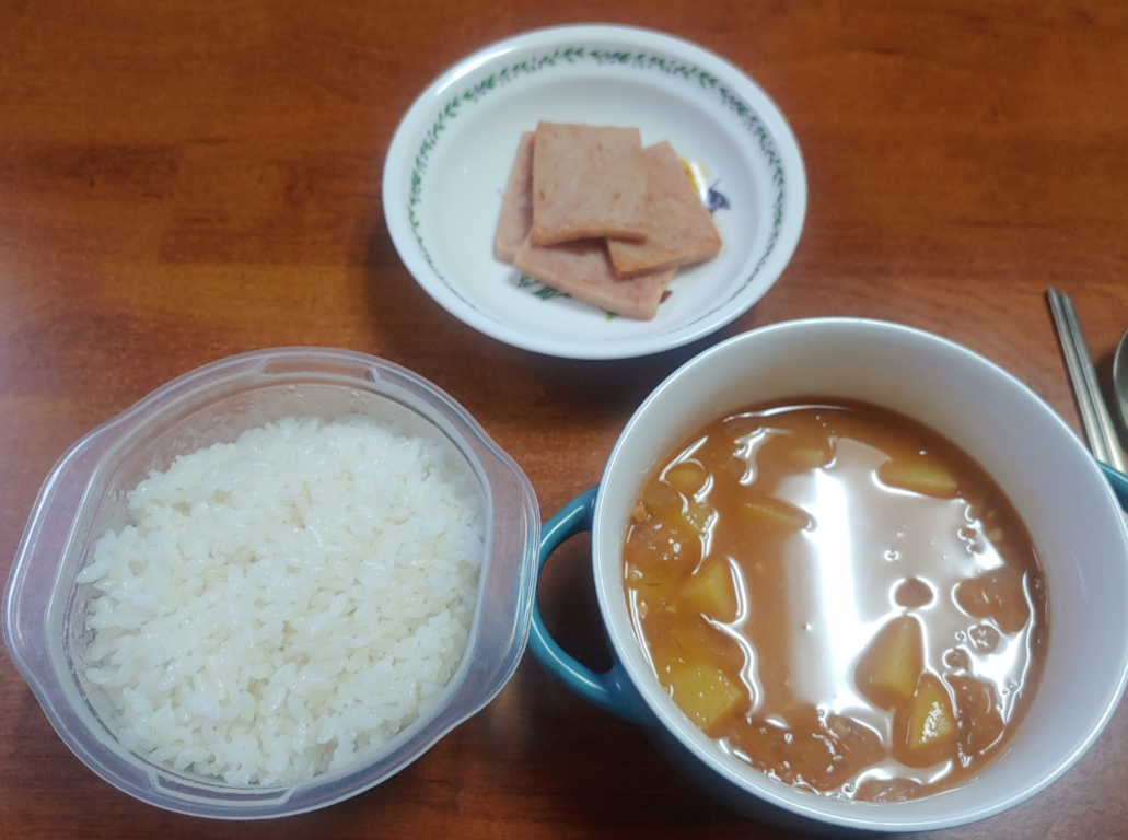  10/24(월) 간헐적 단식 다이어트 식단 (된장찌개, 스팸)