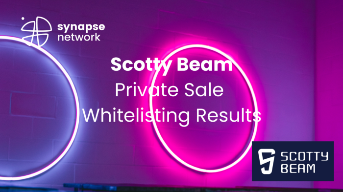  [Synapse Network] Scotty Beam 프라이빗 화이트리스팅 결과