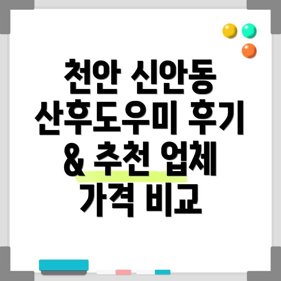 천안 신안동 산후도우미