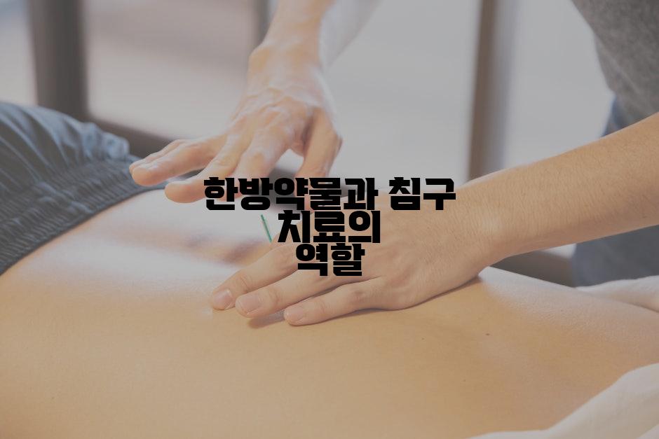 한방약물과 침구 치료의 역할