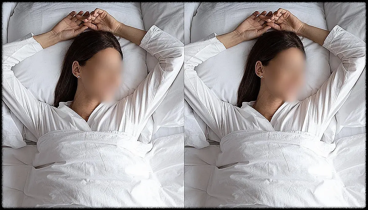 두 팔을 벌리고 자는 만세자세 정말 위험한 몸의 경고입니다