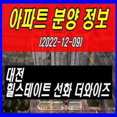 대전 힐스테이트 선화 더와이즈 분양 정보