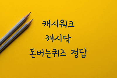 3월6일-캐시워크-캐시닥