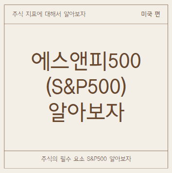 에스앤피500의 중요성 포스터