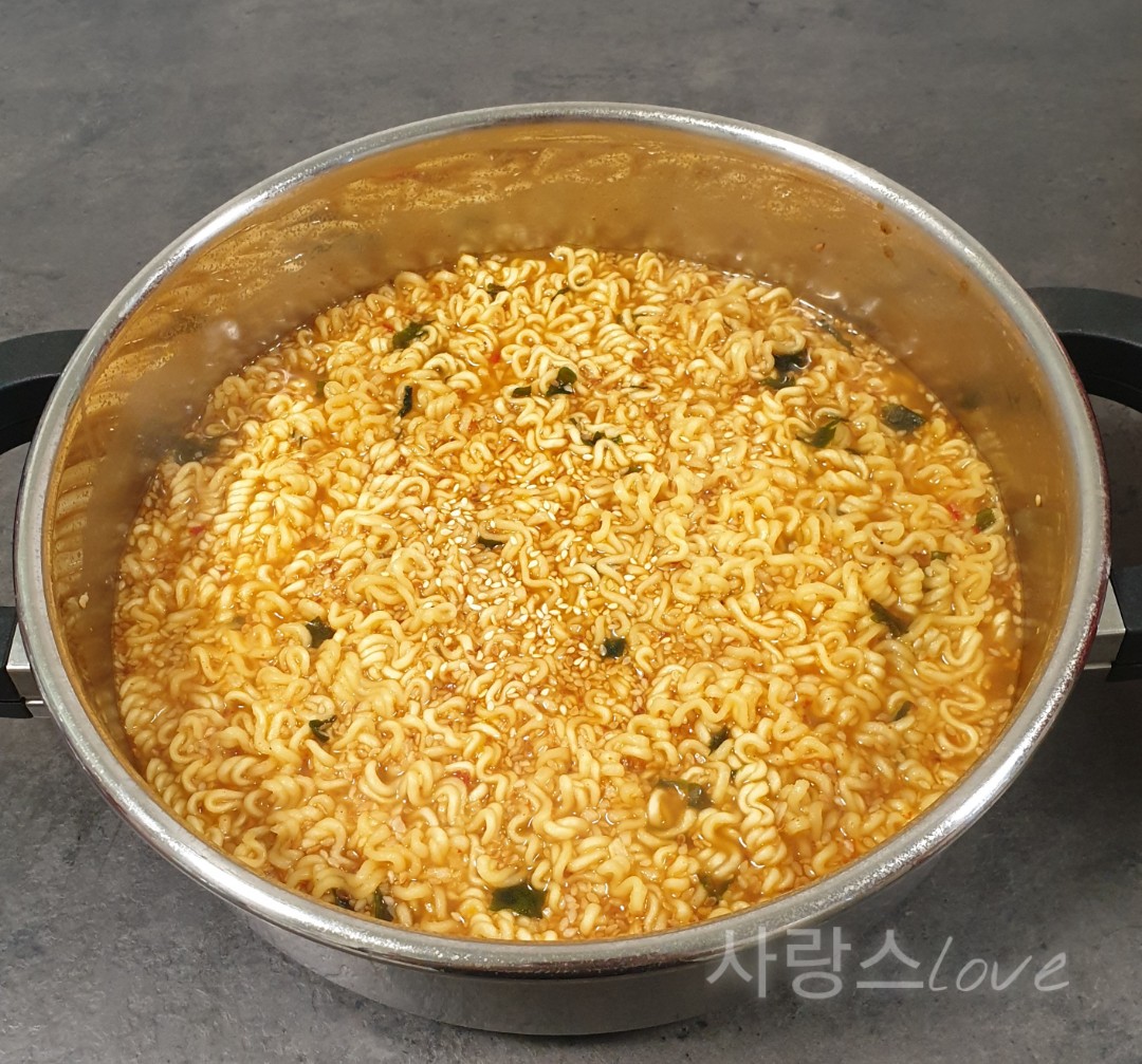  타블로 라면 레시피, 타블로의 초간단 참깨 마늘 라면