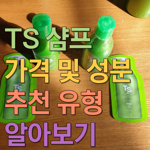  TS 샴푸 가격 및 성분 추천 유형 알아보기
