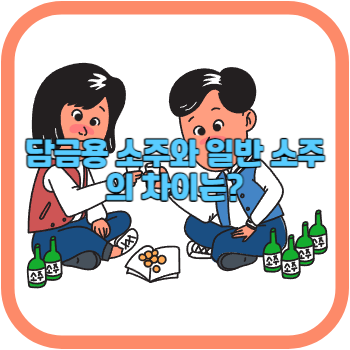 담금용 소주와 일반 소주의 차이는?