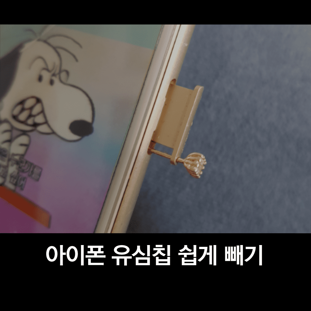  아이폰 유심 빼는법(유심핀 없을때 아이폰 유심칩 빼는법 꿀팁!)