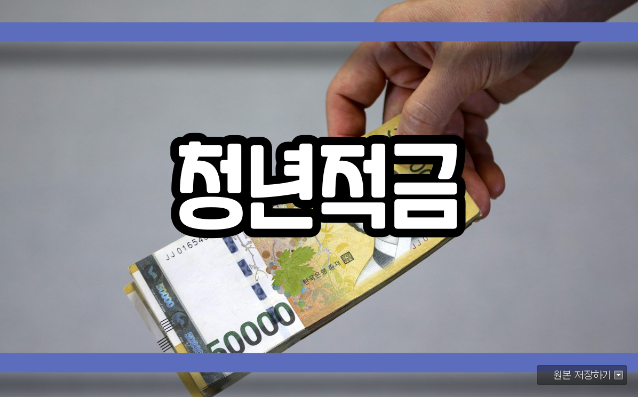  청년적금 알아보기