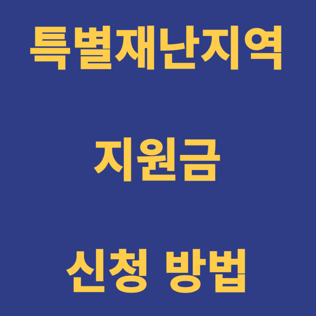 특별재난지역