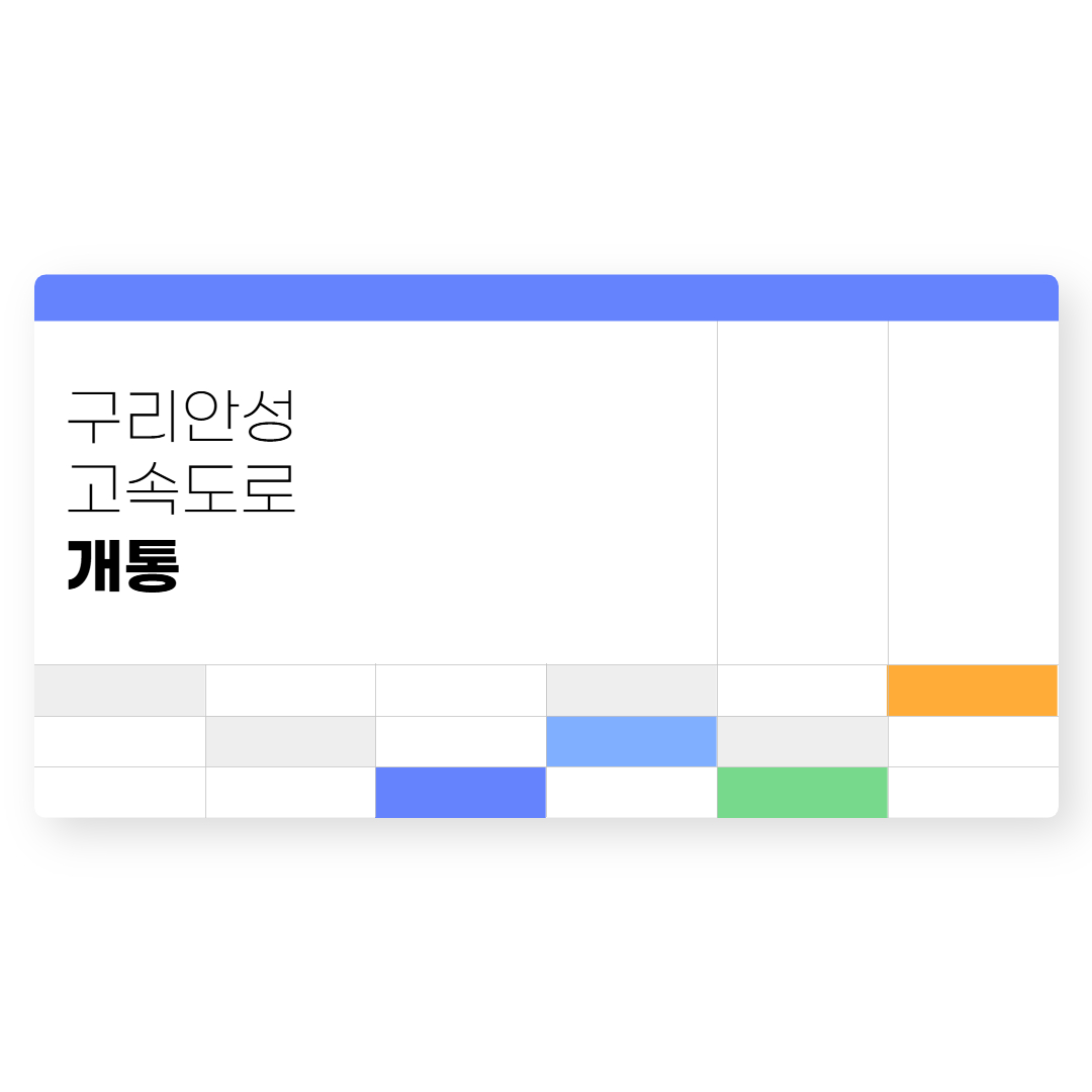 구리 안성 고속도로 개통