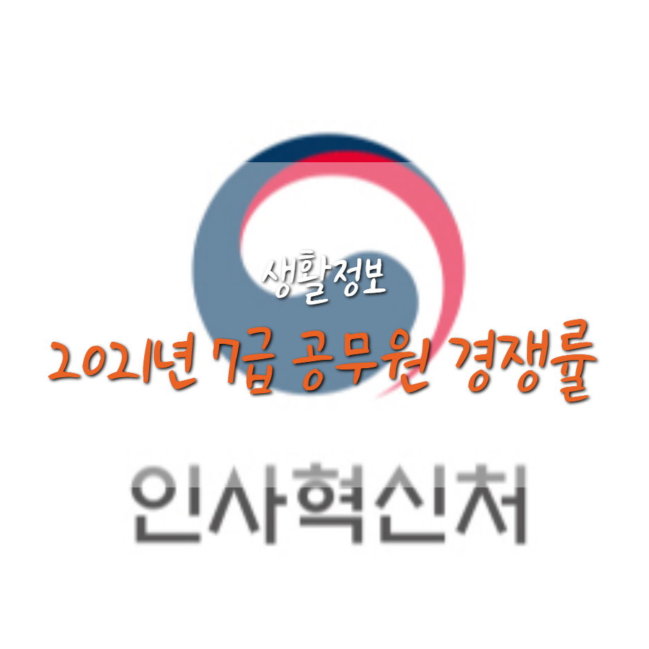  2021년 7급 공무원 공채 시험 일정 및 경쟁률