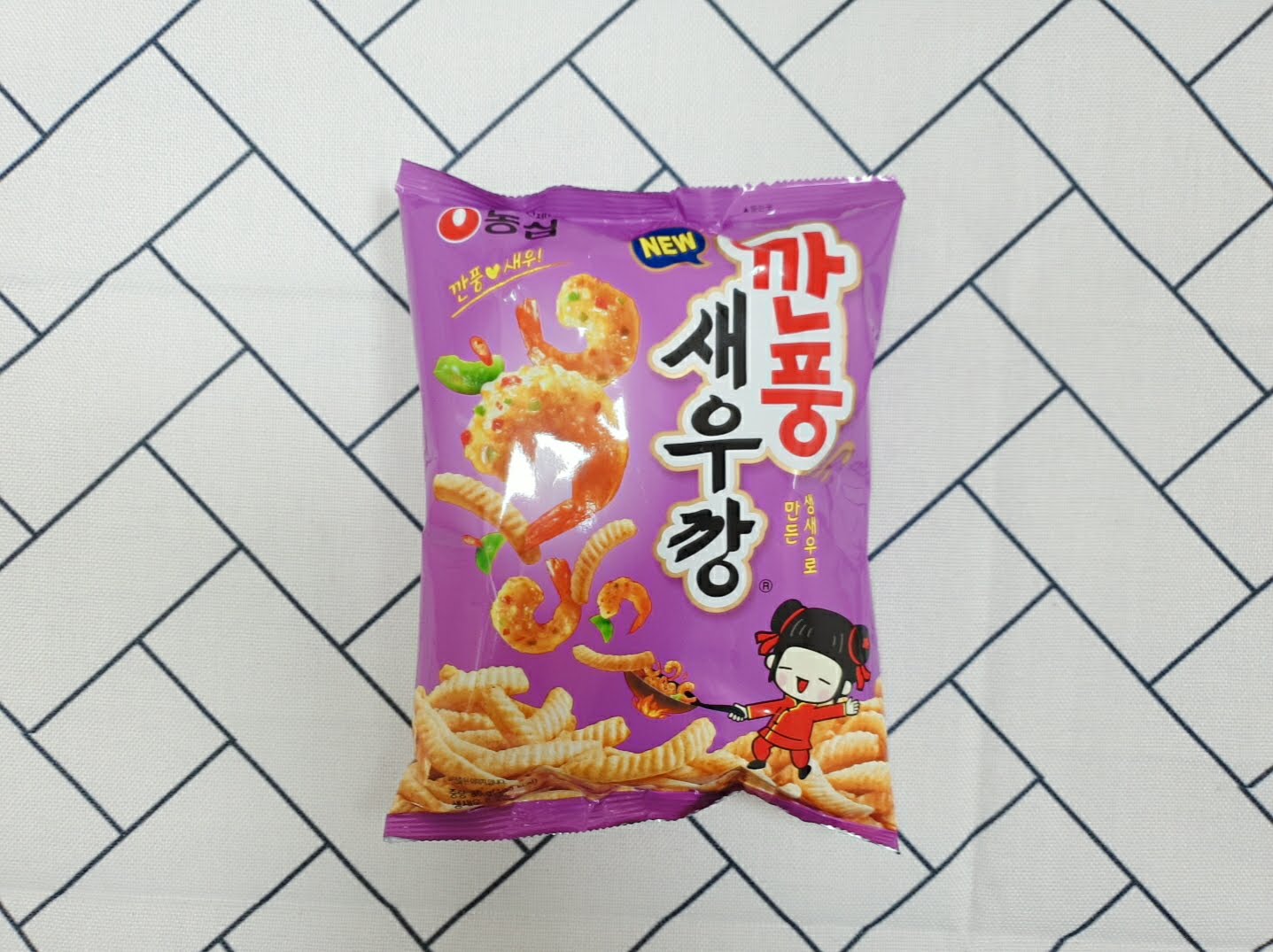  농심 깐풍 새우깡 에어프라이어로 바삭한 과자 만들기
